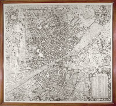 Mappa di Firenze, 1584 da Stefano Bonsignori